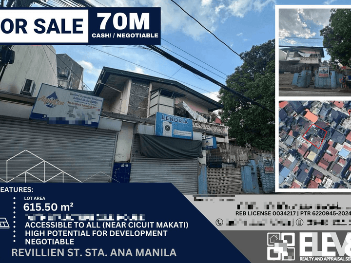 615.5 sqm Commercial Lot For Sale in Sta. Ana Manila