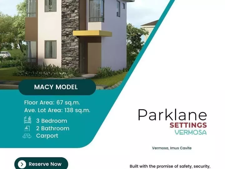 Residential Lot For Sale in Cavite Avida Parklane Settings Vermosa