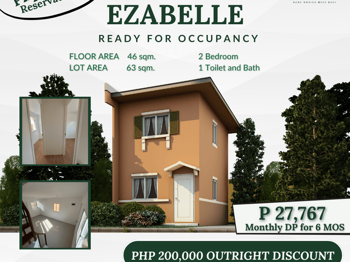 Ready For Occupancy House and Lot For Sale in Camarines Sur