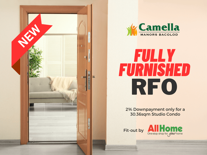 RFO Fully Furnished Studio Unit for Sale at Camella Manors Bacolod