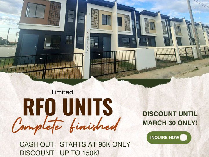 Pre-selling and Ready for Occupancy townhouse thru Pag-Ibig for sale in Malimba Gapan City.