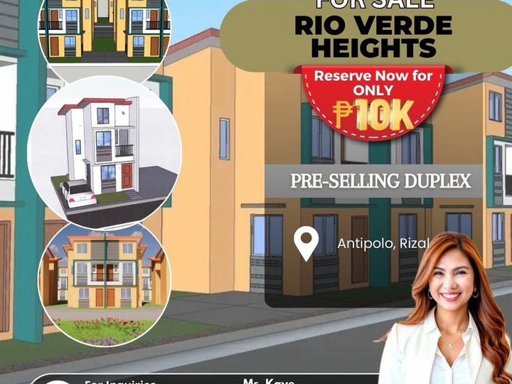 Pre-Selling Duplex House for Sale in RIO VERDE HEIGHTS!!!