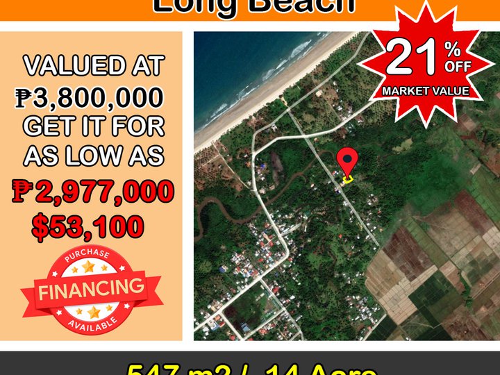 547 m2 / .14 Acres Residential Lot For Sale in San Vicente Palawan
