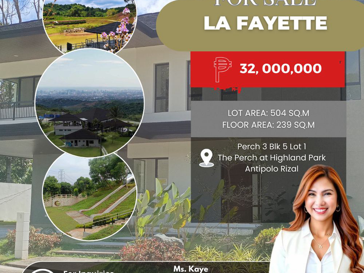 La Fayette House and Lot For Sale in Antipolo Rizal