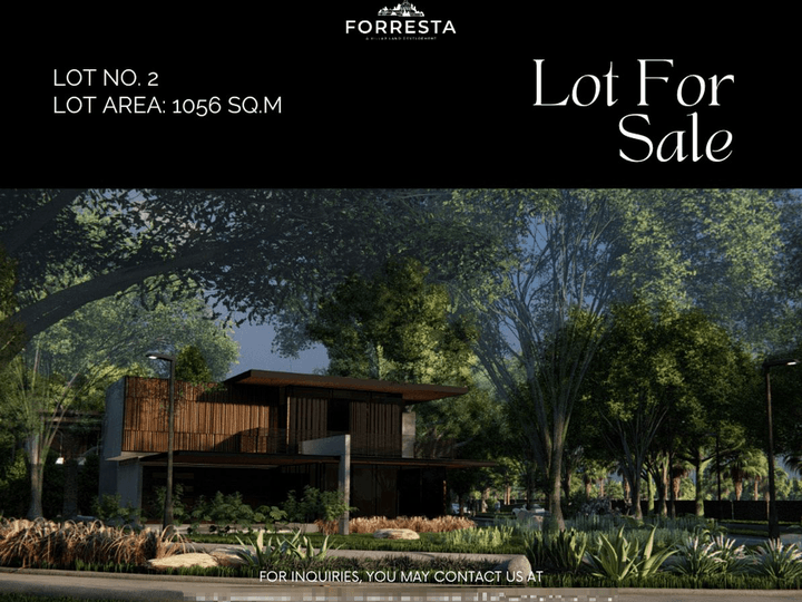 1056 SQ.M Luxury Lot for Sales in Forresta Groove