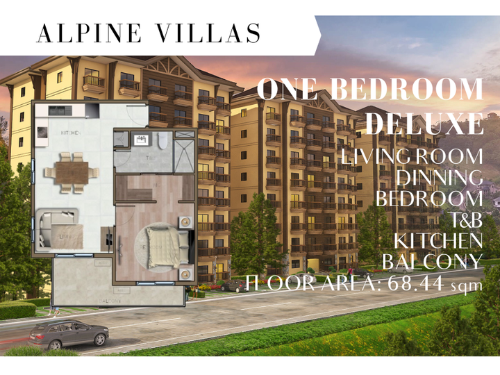 1-Bedroom Deluxe in Crosswinds Tagaytay - Alpine Villas