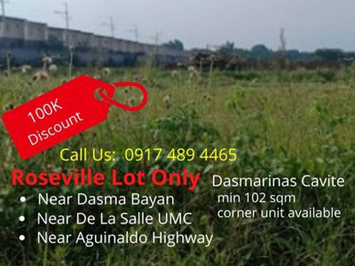 102 sqm Residential Lot For Sale in Dasmariñas Cavite