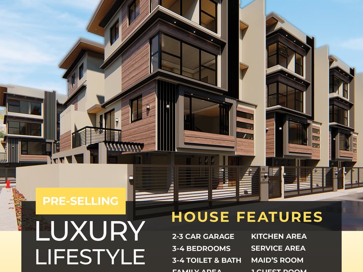 PRE-SELLING 4 STOREY 4 BEDROOMS LUXURY TOWNHOUSE AT CAINTA, RIZAL