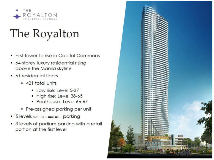 2BR RFO Unit at Royalton @ Capitol Commons