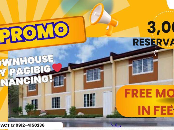 3k Reservation Townhouse thru pagibig near Antipolo