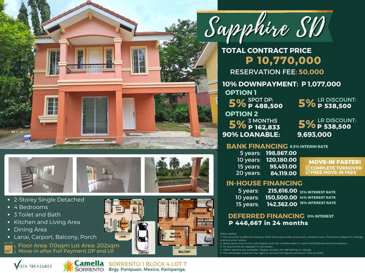SAPPHIRE MODEL HOUSE FOR SALE