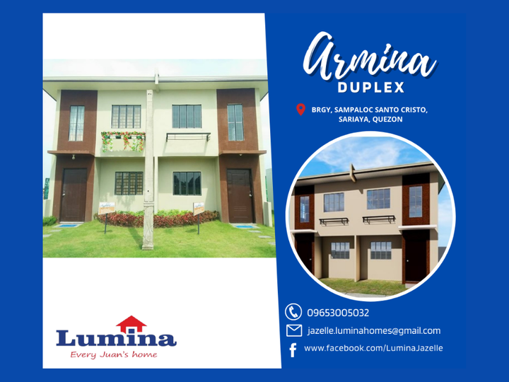 3-BR Armina Duplex for Sale | Lumina Sariaya, Quezon