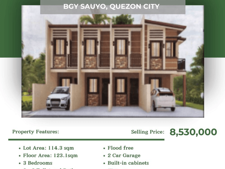 YOUR DREAM HOME IS WAITING!  PRE-SELLING SINGLE ATTACHED UNIT in East Fairview, Quezon City!