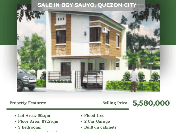 Pre-Selling Single Attached Unit now available at Sauyo Residences, Quezon City!