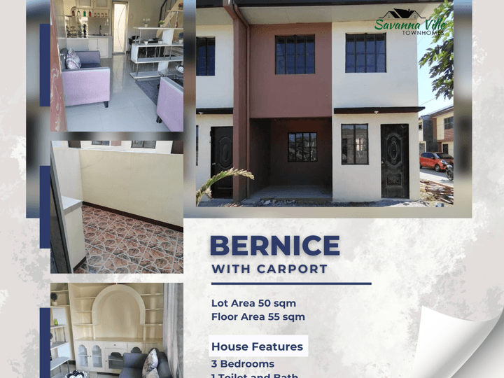 3BR Bernice Savanna Ville Townhouse For Sale in Imus Cavite