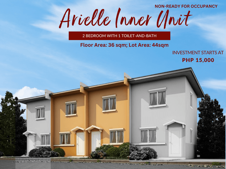 2 Bedroom 2-Storey Townhouse Inner Unit for Sale