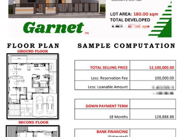 5-bedroom Single Attached House and Lot For Sale in PACIFIC PARKPLACE Village Dasma Cavite