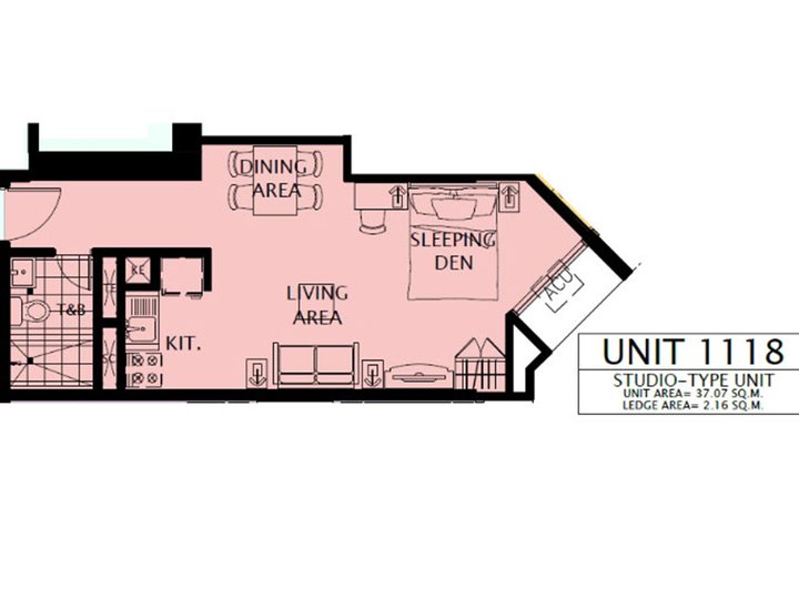 SPACIOUS STUDIO UNIT CONDOMINIUM FOR SALE IN SUNTRUST CAPITOL PLAZA QUEZON CITY NEAR MALLS