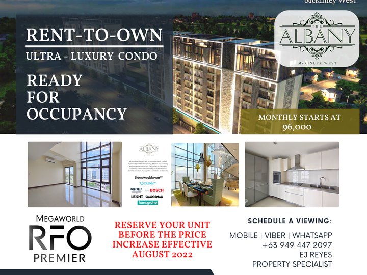RENT-TO-OWN ULTRA-LUXURY CONDO IN TAGUIG CITY
