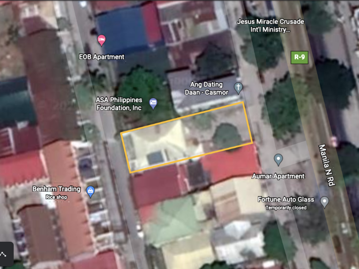RESIDENTIAL LOT FOR COMMERCIAL USE IN MABALACAT NEAR POBLACION
