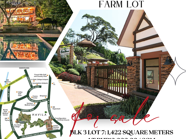 Residential Leisure Farm Lot located in Forest Farms at Havila.