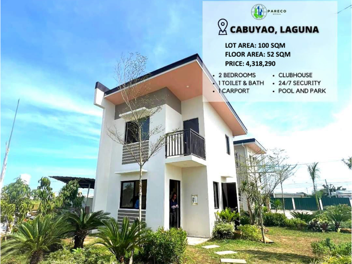 2-Bedrooms and 1 Toilet & bath with Balcony Unit in Cabuyao, Laguna