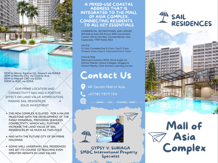 Pre-selling 1-bedroom LUXURY Condo For Sale IN MALL OF ASIA PASAY MNL