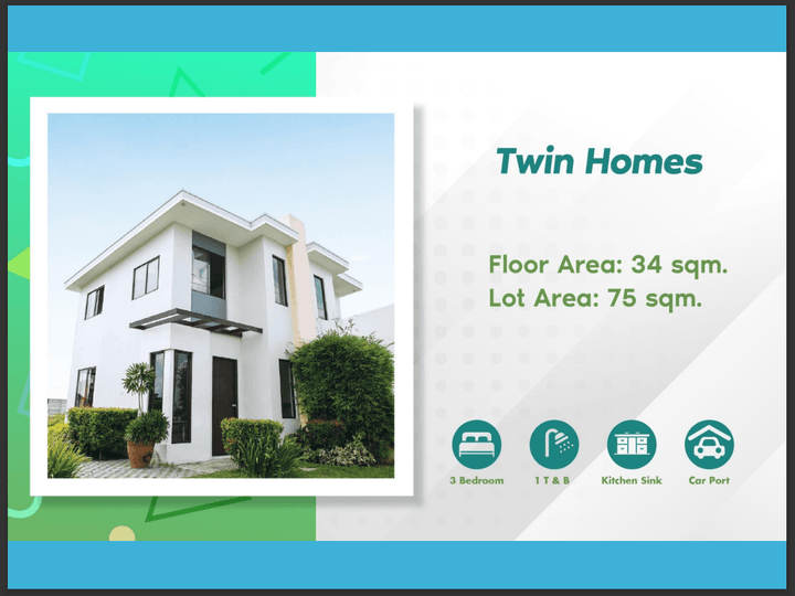 HOUSE & LOT FOR SALE | RFO | 3-BEDROOM | DUPLEX / TWIN HOME in Amaia Scapes North Point, Negros Occ.