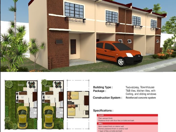 Affordable Bettina 2-bedroom Townhouse For Sale in Tanauan Batangas