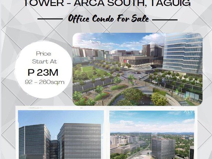 Condo Office For Sale at Arca South Taguig near BGC by ALVEO