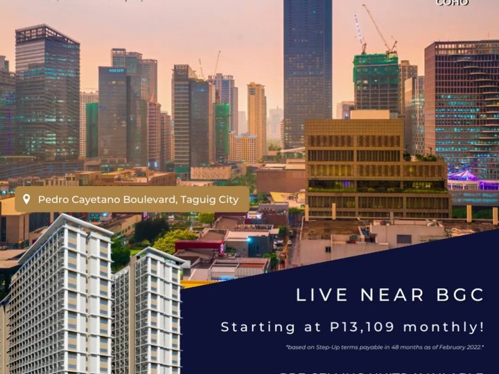 Studio Unit Condo for Sale in Taguig City