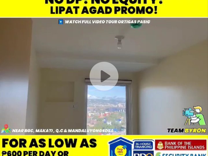 AFFORDABLE RENT TO OWN CONDO 10k Cash out only! in Ortigas Extension