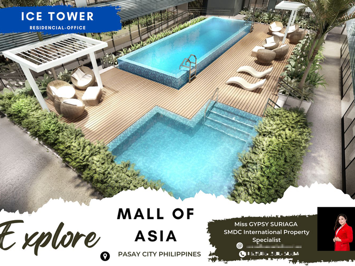 25.58 sqm 1-bedroom Office Condominium For Sale, PASAY MALL OF ASIA