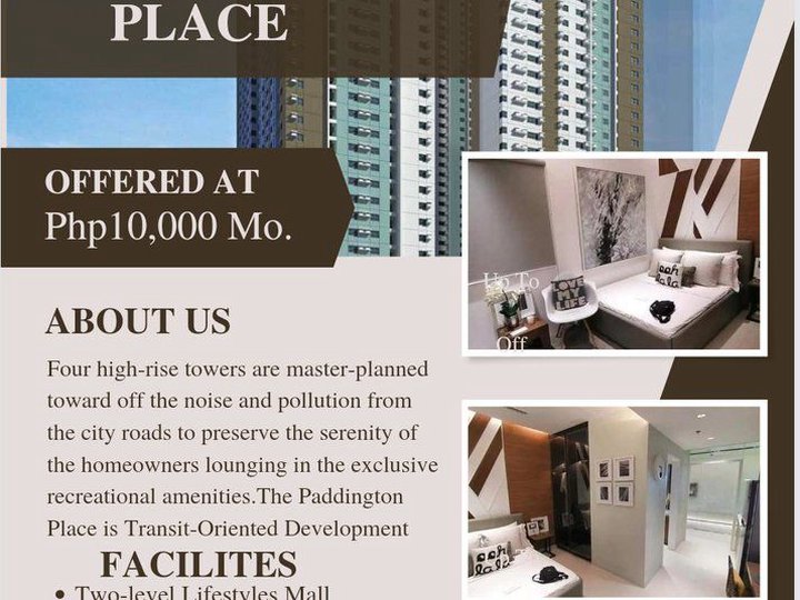 WISE LOCATION TRANSIT ORIENTED RENT TO OWN CONDO IN MANDALUYONG 10K
