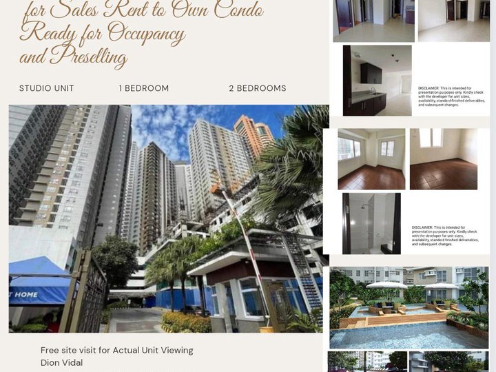 2 BEDROOM W/PATEO RENT TO OWN CONDO IN MANDALUYONG 25K MONTHLY