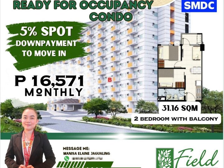 31.16 sqm 2-bedroom Condo For Sale in Paranaque Metro Manila