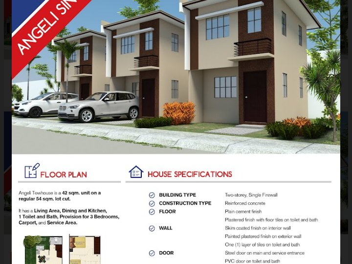 Angeli Single Firewall house & lot ready for occupancy