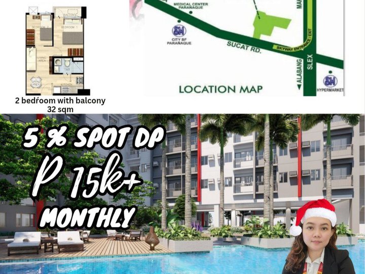 32.00 sqm 2-bedroom Condo For Sale in Paranaque Metro Manila