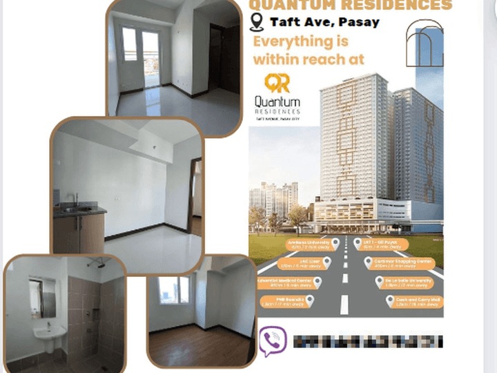 1br condo in pasay quantum residences near cartimar taftave pasay