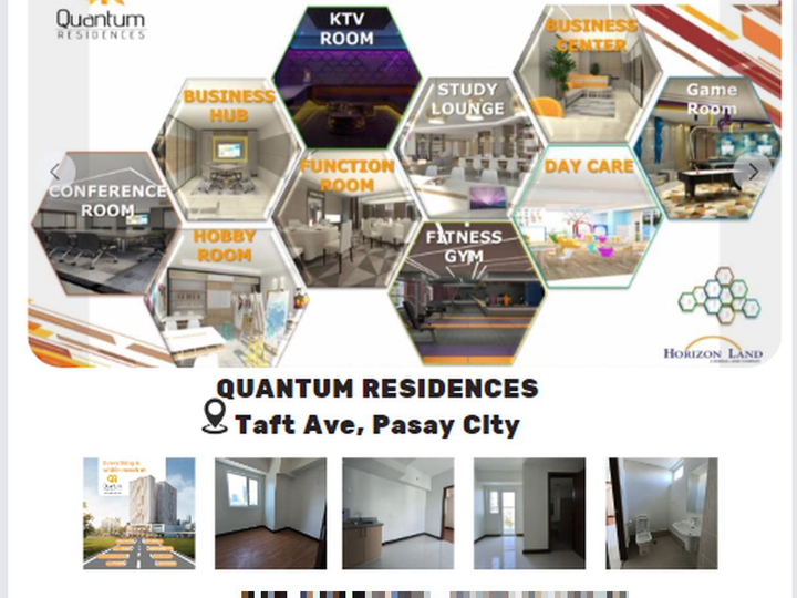 for sale condo in pasay quantum residences near arellano lasalle pasay
