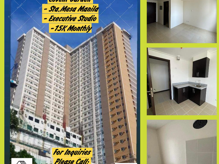 Condo in Covent Garden in Sta Mesa Manila Studio for Sale as low as 15K Monthly