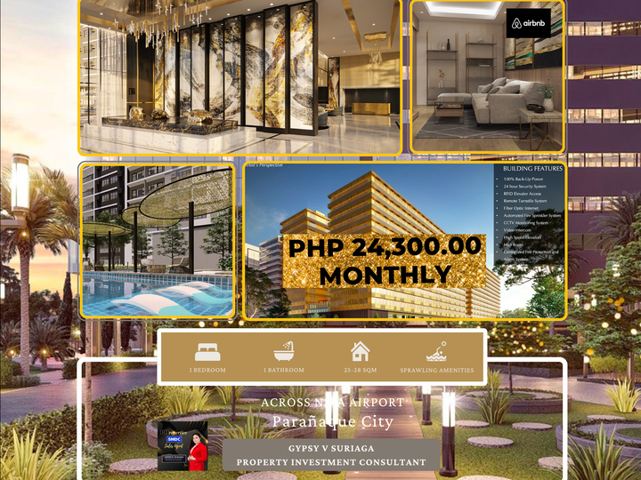 P24,300.00 monthly on equity 25.42 sqm 1-bedroom Condo For Sale in Paranaque Metro Manila