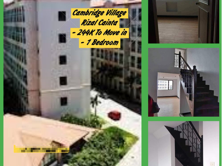 Condo in Pasig Cainta 244K To Move In Rent To Own