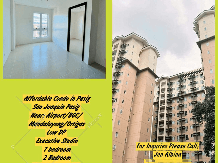 1-bedroom Condo For Sale in Pasig Near BGC/Makati and Airport Naia