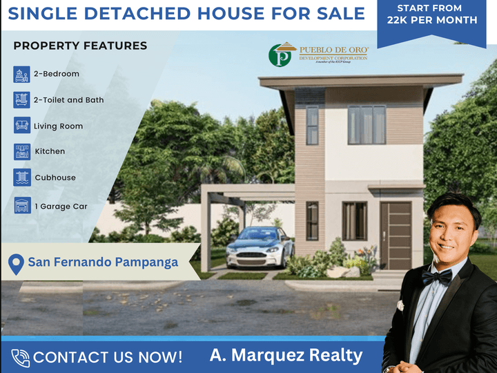 2-bedroom Single Detached House For Sale in San Fernando Pampanga