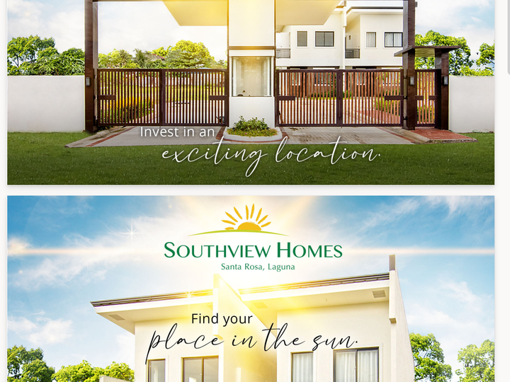SOUTHVIEW HOMES Affordable House and Lot for sale in Santa Rosa Laguna