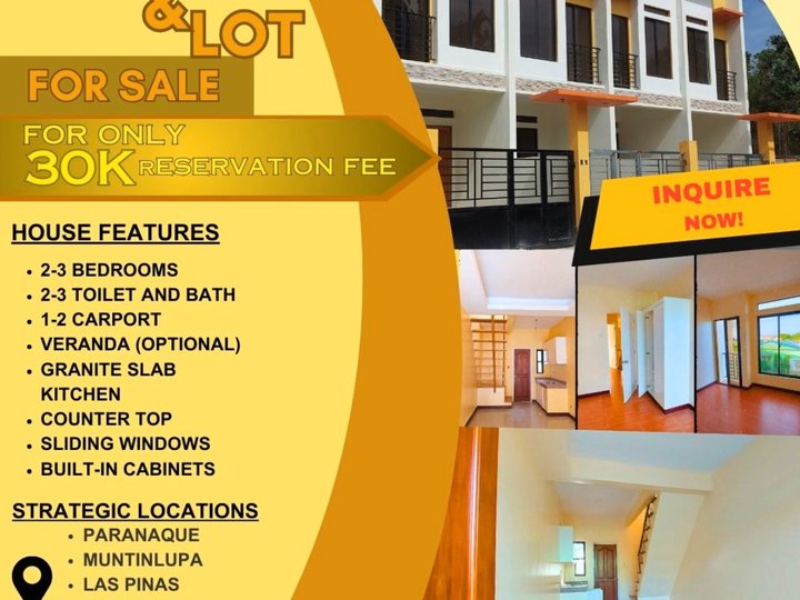 3-bedroom Townhouse For Sale in Las Pinas Metro Manila