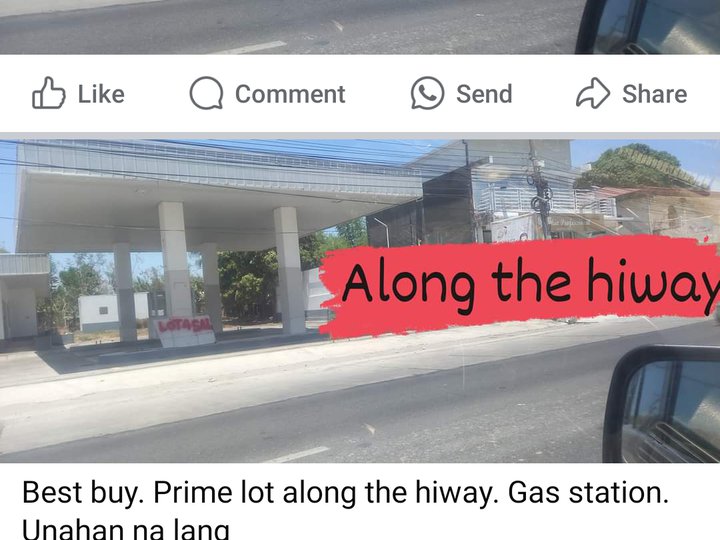 Gasoline station along mc arthur hiway provincial road prime lot 30 meters frontage with building