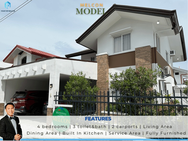 House and Lot Fully Furnished (Melcon Model) For Sale In San Fernando, Pampanga