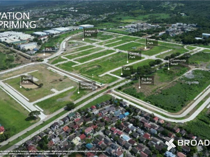 Commercial Lots For Sale in Broadfield by Ayala Land Estate in Binan Laguna